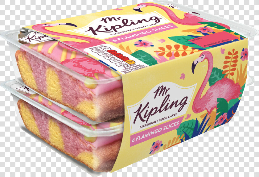 The Flamingo Slices Are Made From A Pink And Yellow   Mr Kipling Unicorn Slices  HD Png DownloadTransparent PNG