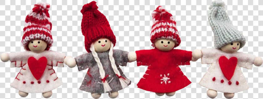 Four Cute Christmas Dolls Png Image   Merry Christmas Wishes  Transparent PngTransparent PNG