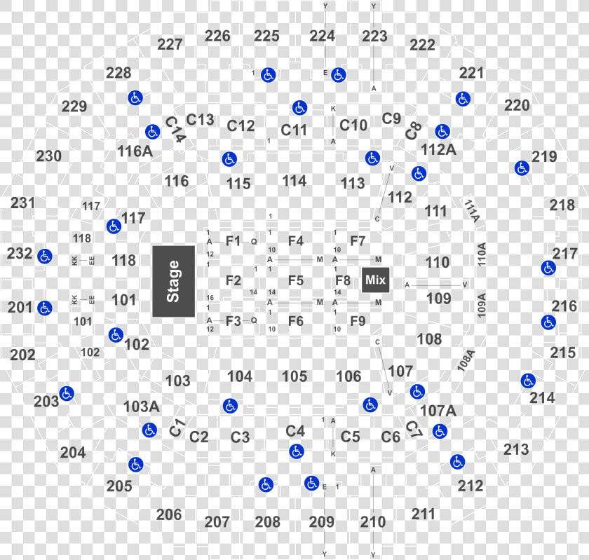 Fedex Forum Seating Chart For Bob Seger  HD Png DownloadTransparent PNG