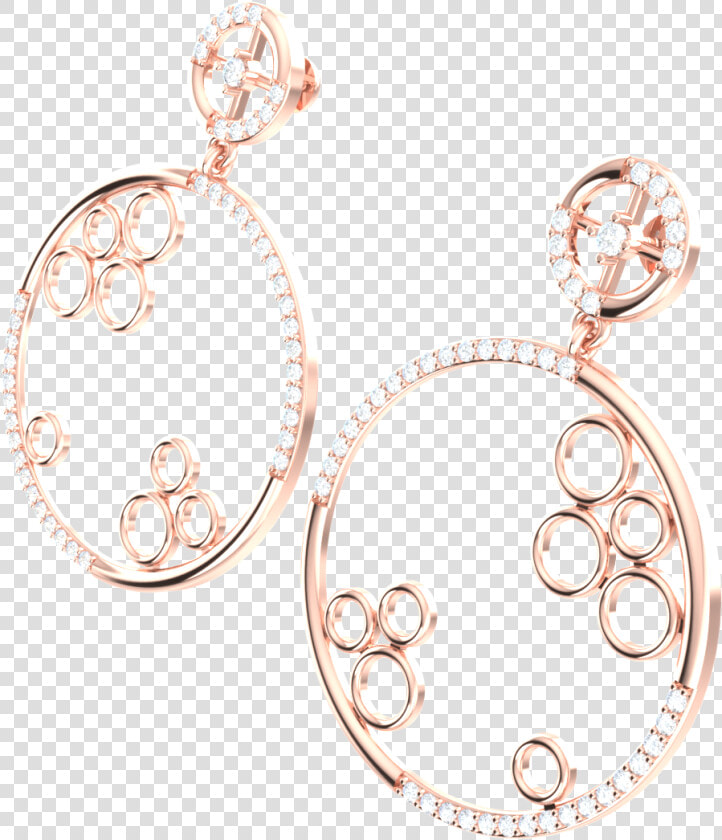 0 75ctw Round Cut Natural Diamond 10k Gold Earrings   Earrings  HD Png DownloadTransparent PNG