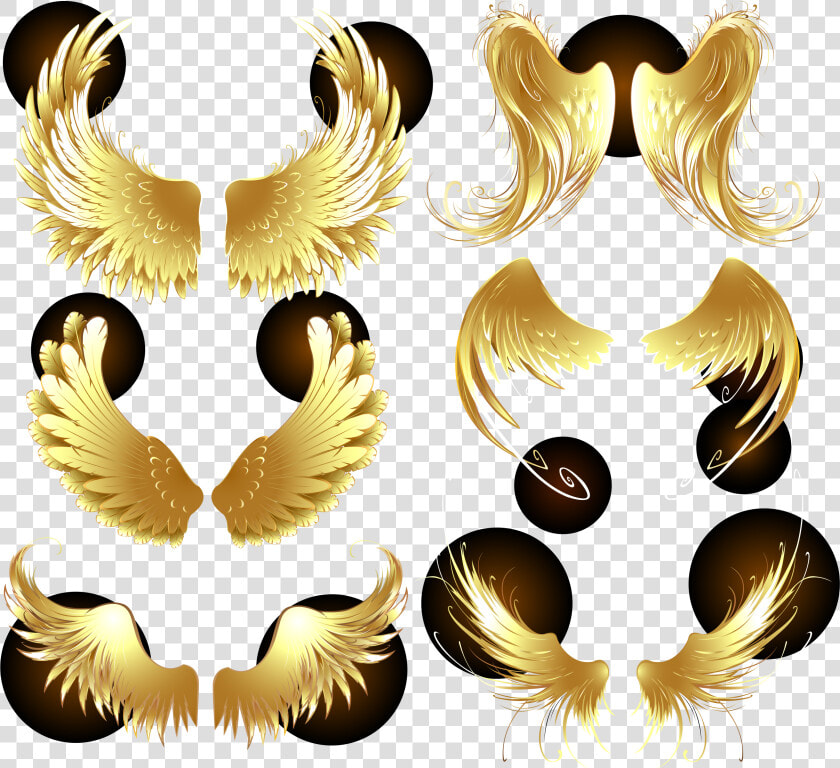 O Adobe Illustrator Png Transparente   Vector Golden Angel Wings  Png DownloadTransparent PNG