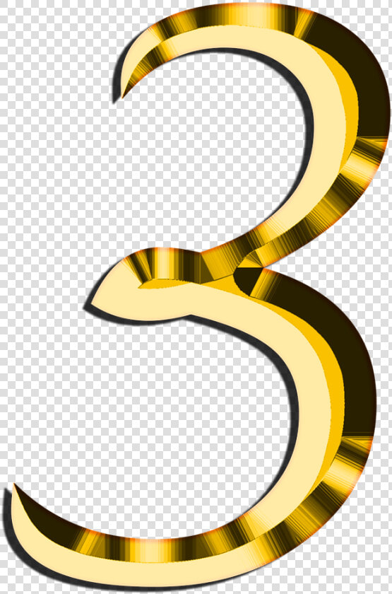 Golden Number   Golden Number 3 Png  Transparent PngTransparent PNG