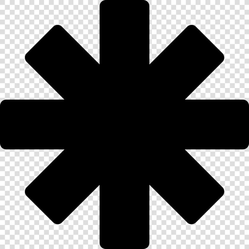 Asterisk   Red Hot Chili Peppers Clip Art Black  HD Png DownloadTransparent PNG