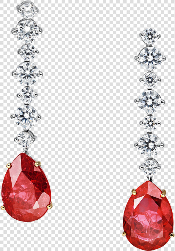 Angelina Elegant Red Drop Earrings   Transparent Background Red Earrings Png  Png DownloadTransparent PNG