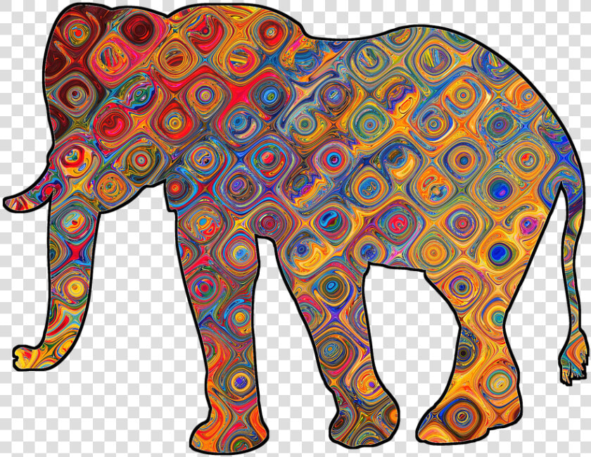 Elephant  Motive  Decorations  More Colourful   Colourful Indian Elephant  HD Png DownloadTransparent PNG