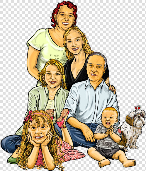 Clip Art Desenhando Arte Caricatura Ilustra   Desenho Png De Família  Transparent PngTransparent PNG