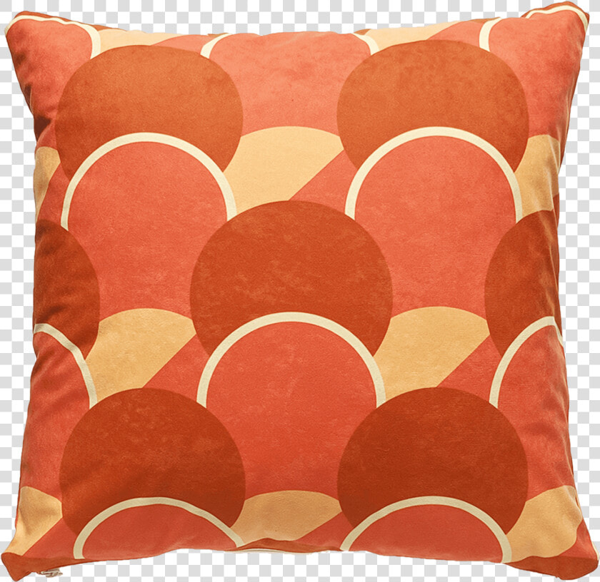 Patterned Faux Suede Orange Throw Pillow   Cushion  HD Png DownloadTransparent PNG