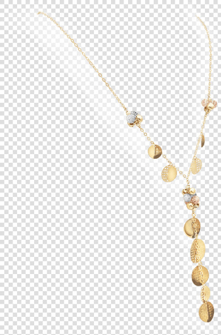 Discs Dangle Necklace  Tricolor Gold   Necklace  HD Png DownloadTransparent PNG