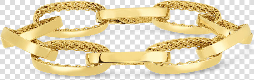 Golden Gate Link Bracelet   Roberto Coin Gold Link Bracelet  HD Png DownloadTransparent PNG