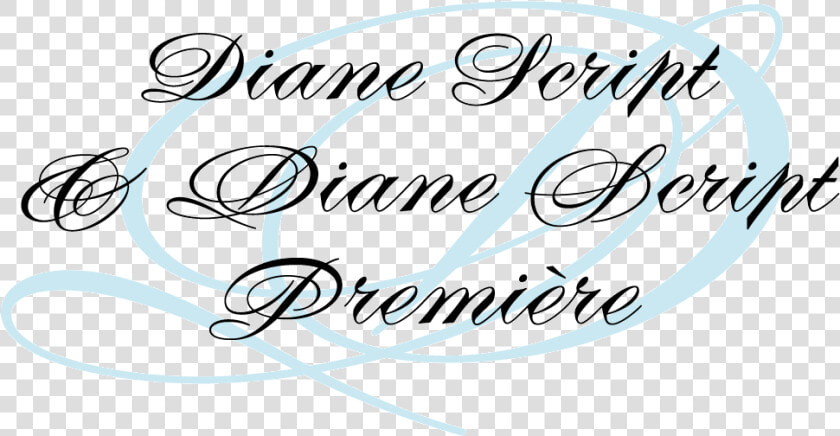 Diane Script And Diane Script Premiere   Diane Script  HD Png DownloadTransparent PNG