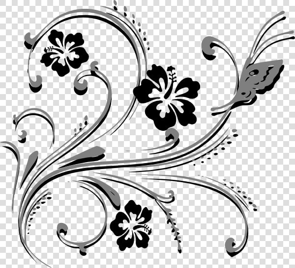 Butterfly Scroll Svg Clip Arts   Wedding Card Border Design  HD Png DownloadTransparent PNG