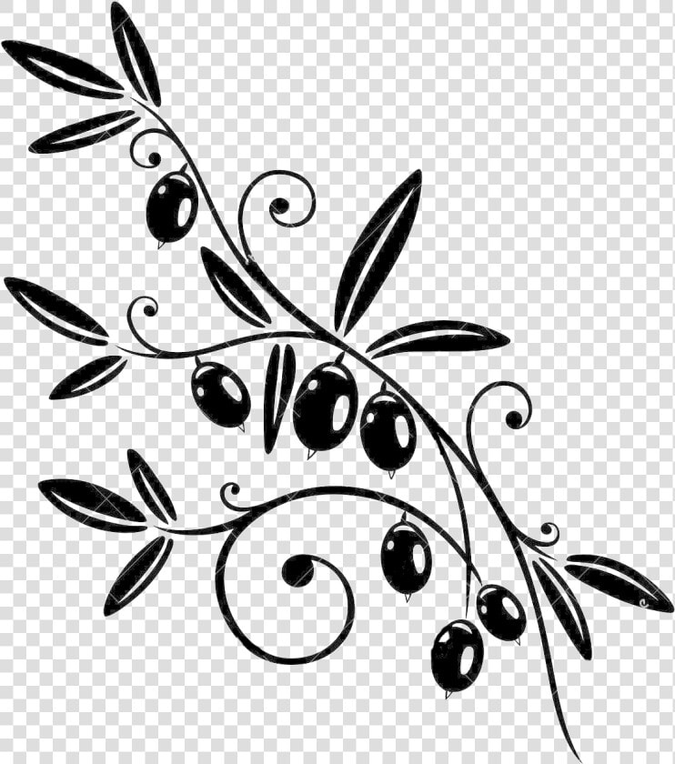 Transparent Olive Branch Png   Black Olive Branch Png  Png DownloadTransparent PNG