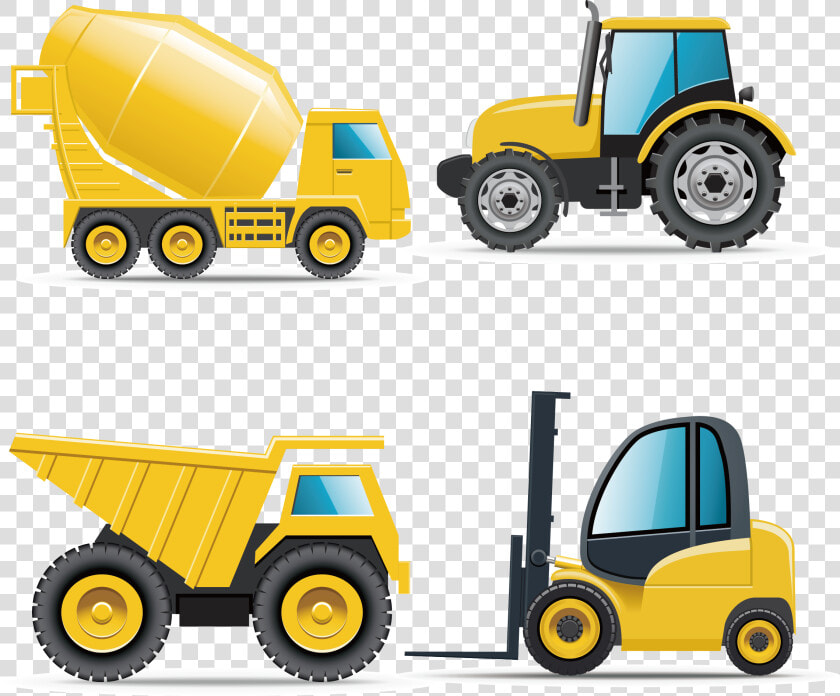 Heavy Equipment Architectural Engineering   Transparent Construction Trucks Clipart  HD Png DownloadTransparent PNG