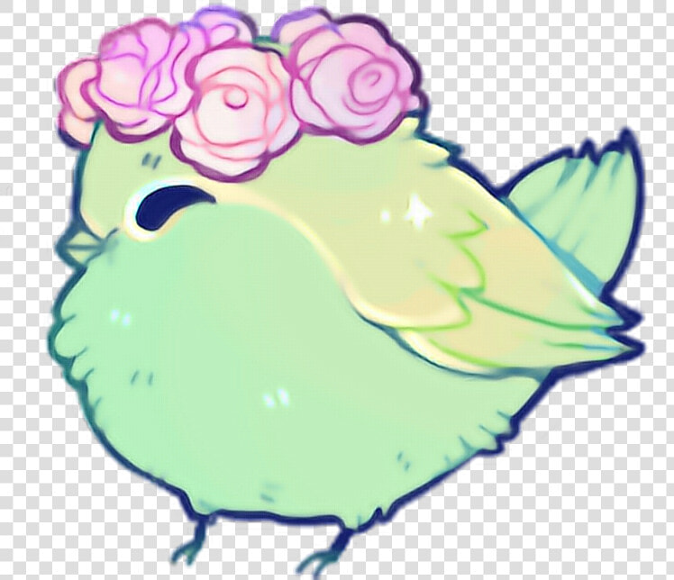  cute  colorful  kawaii  bird  anime   Kawaii Cute Bird Drawing  HD Png DownloadTransparent PNG