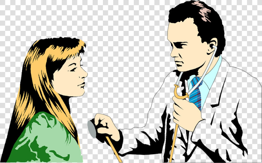 Doctor With Patient The Databases Png Image Clipart   Doctor And Patient Clip Art  Transparent PngTransparent PNG