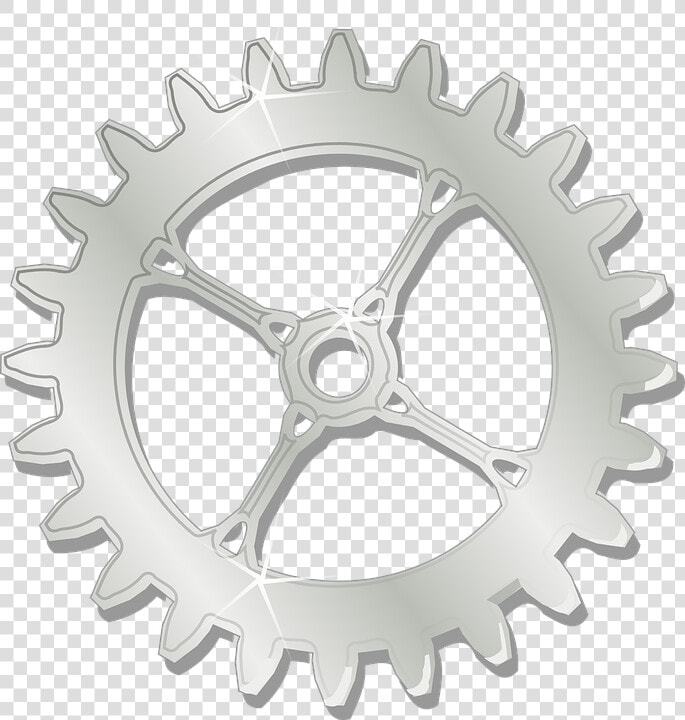 Cog  Wheel  Gear  Metal  Chrome  Gears  Mechanics   Machine Gear Clip Art  HD Png DownloadTransparent PNG