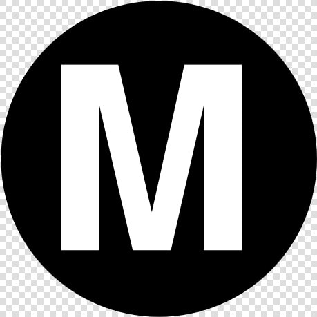 Black And Collection Letter   Letter M In Circle  HD Png DownloadTransparent PNG