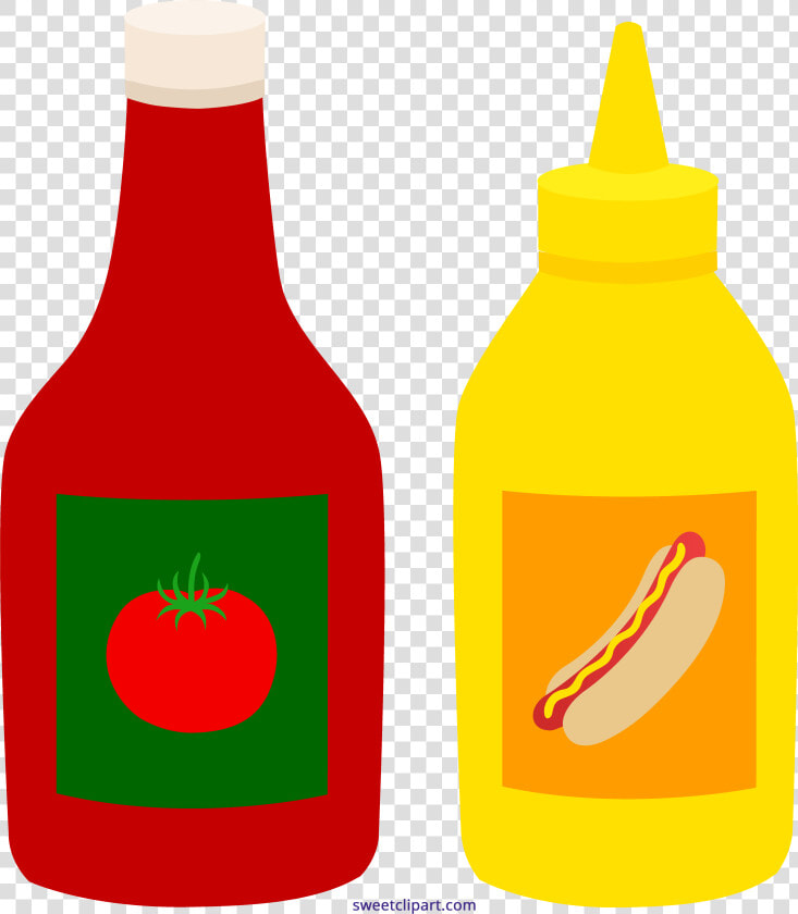 Mustard Bottles Sweet Clip   Mustard Ketchup Nfl Game  HD Png DownloadTransparent PNG