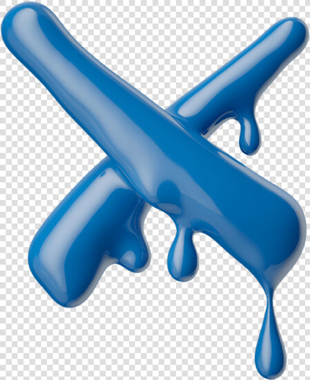 Blue 3d Liquid Melting Font   Melting X  HD Png DownloadTransparent PNG