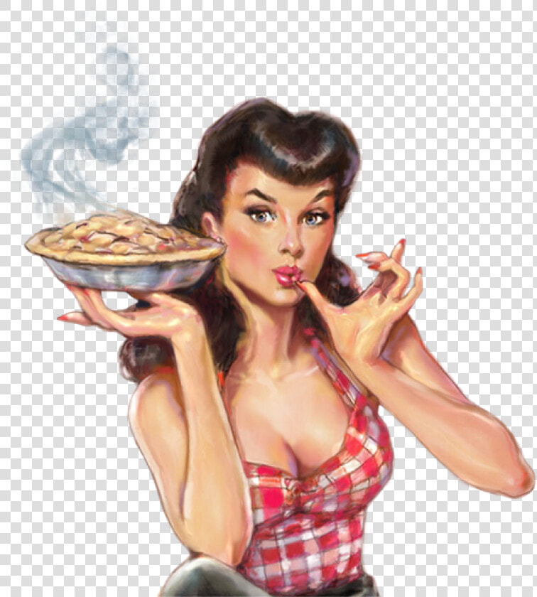 Pin Up Girl Baking   Pin Up Girl Food  HD Png DownloadTransparent PNG