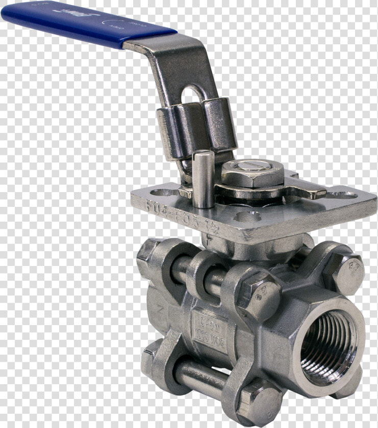 Flow   3 Piece Stainless Steel Ball Valve   Png Download   Ball Valve  Transparent PngTransparent PNG