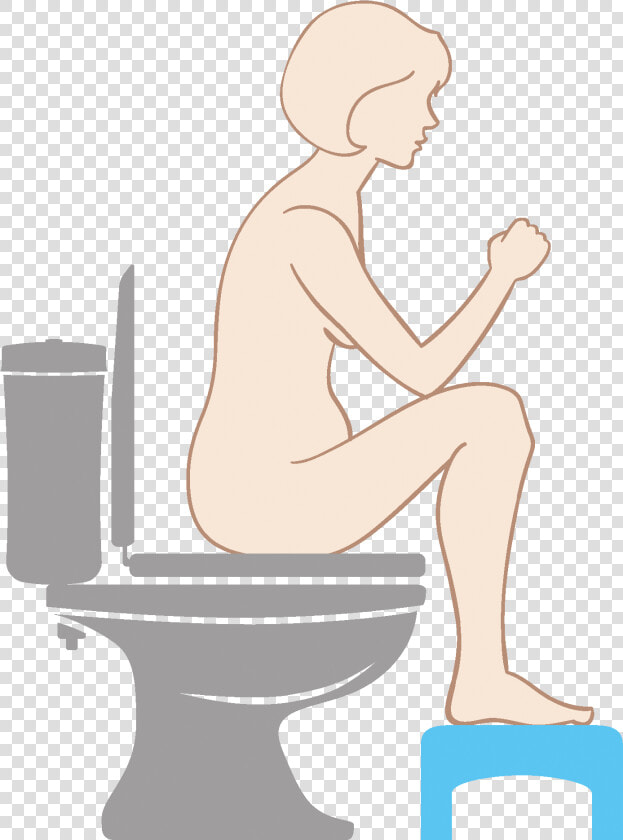 Correct Toilet Position For Pregnant Women With Constipation   Pregnant Woman Sitting On Toilet  HD Png DownloadTransparent PNG