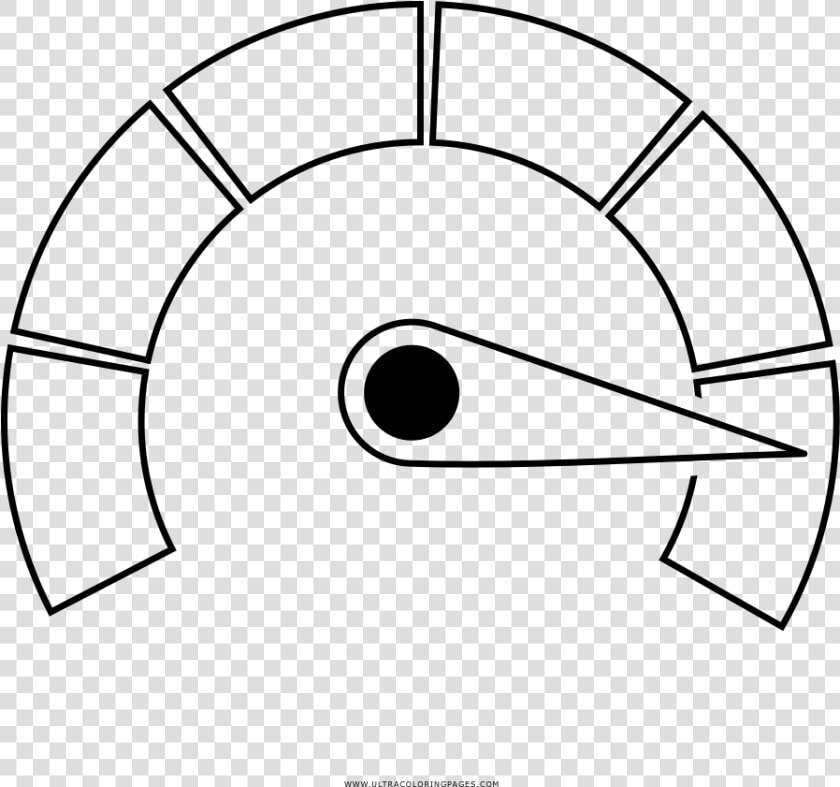 Speedometer Coloring Page   Circle  HD Png DownloadTransparent PNG