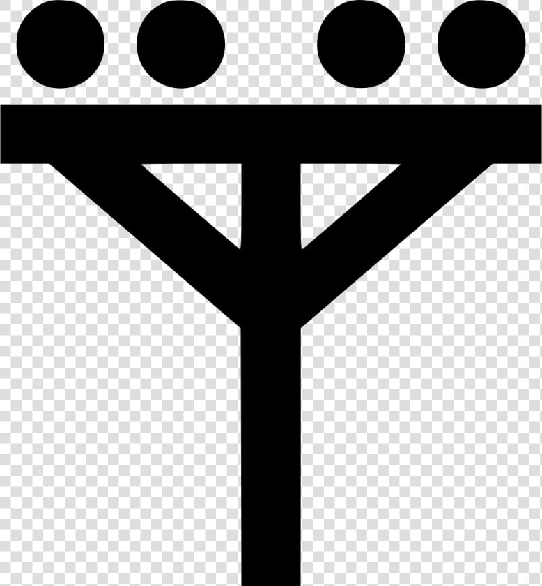 Pole Vector Svg Svg Black And White Stock   Electric Pole Icon Png  Transparent PngTransparent PNG