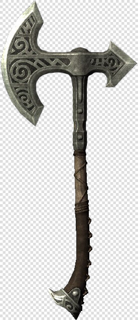 Skyrim Steel War Axe Of Cold  HD Png DownloadTransparent PNG