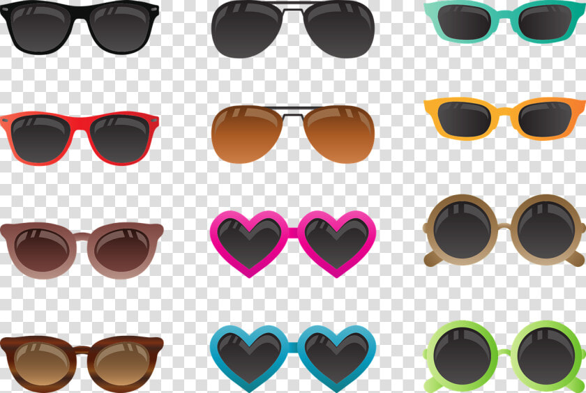 Sunglass  Male  Female  Heart  Fashion  Style  Handsome   サングラス イラスト フリー  HD Png DownloadTransparent PNG