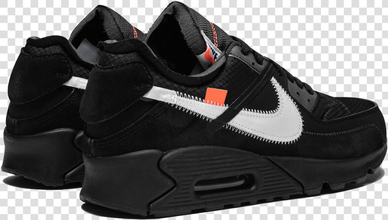 Off white Nike Air Max 90 Black   New Off White Air Max 90  HD Png DownloadTransparent PNG