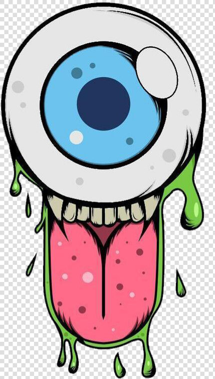  halloween  eye  mouth  teeth  monster  horror  scary   Eyes T Shirt Design  HD Png DownloadTransparent PNG