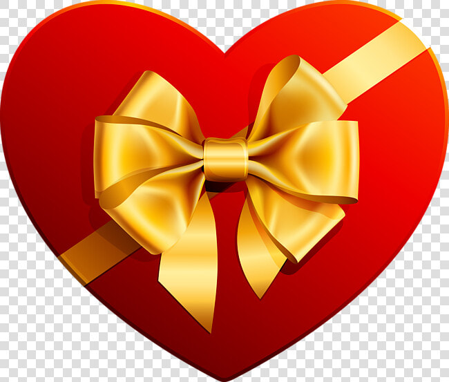 Now You Can Download Gift Icon   Heart With Gift Ribbon  HD Png DownloadTransparent PNG