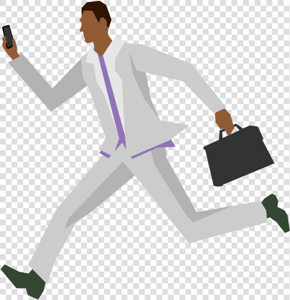 African Man Running   Man Running With Briefcase Png  Transparent PngTransparent PNG