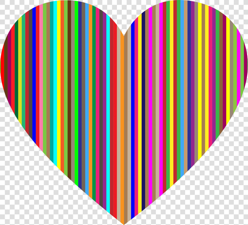 Vertical Vector Pink   Vertical Striped Heart  HD Png DownloadTransparent PNG