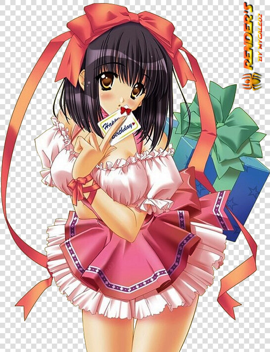 Tube Manga Girl Happy Birthday   Anime Cute Wallpaper Backgrounds  HD Png DownloadTransparent PNG