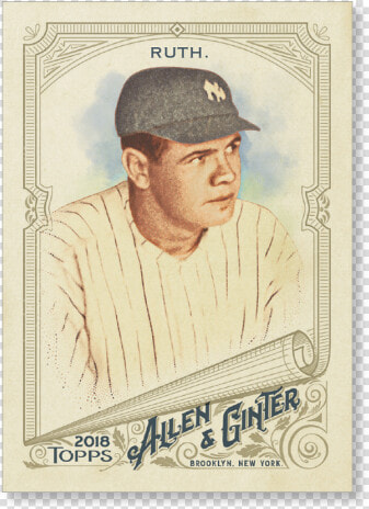 2018 Topps Allen  amp  Ginter Babe Ruth Base Poster   Baseball  HD Png DownloadTransparent PNG