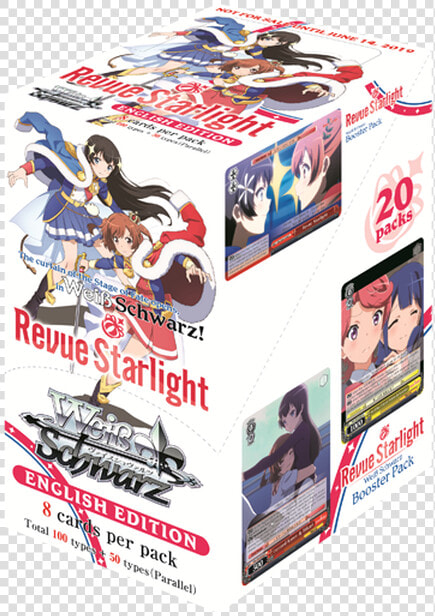 Weiss Schwarz Revue Starlight Booster Box  HD Png DownloadTransparent PNG