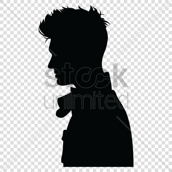 Man Side Silhouette Clipart Silhouette Clip Art   Man Side View Silhouette Vector  HD Png DownloadTransparent PNG