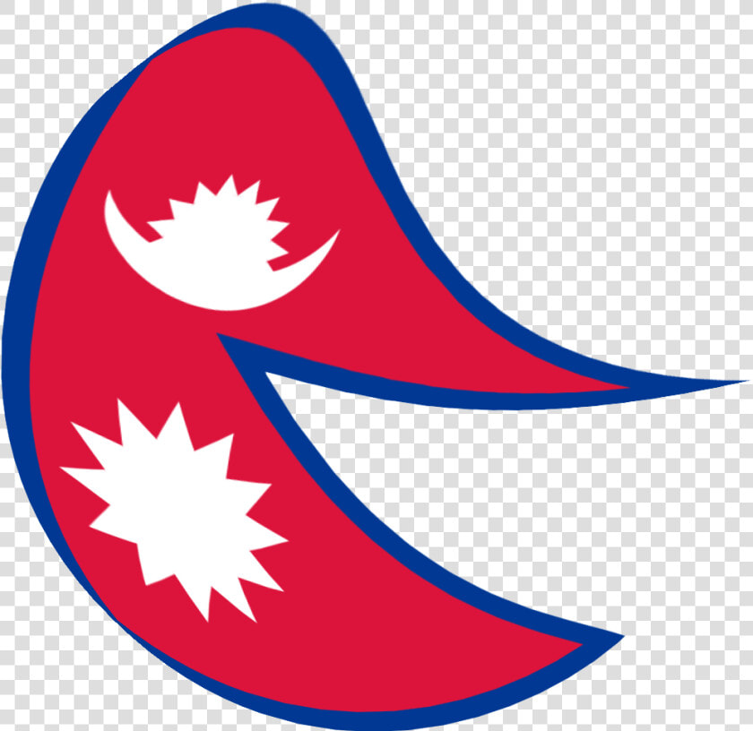 Flag Of Nepal  But It S A Circle And It Looks Also   Nepal Flag Transparent  HD Png DownloadTransparent PNG