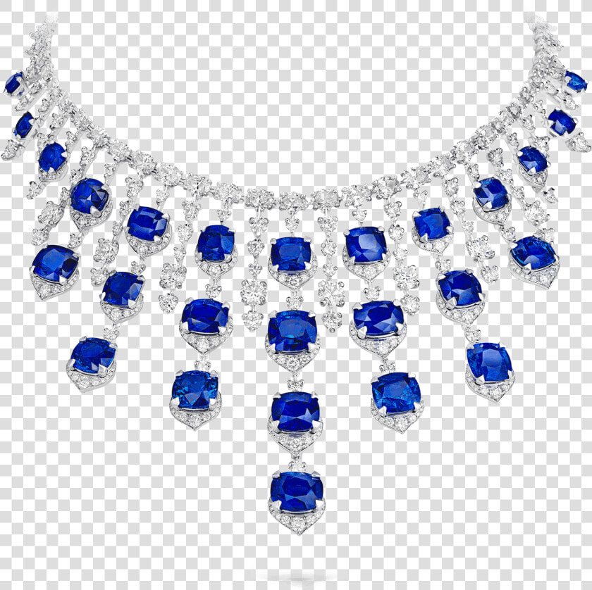 Sapphire And Diamond Necklace   Sapphire And Diamond Necklace David Morris  HD Png DownloadTransparent PNG