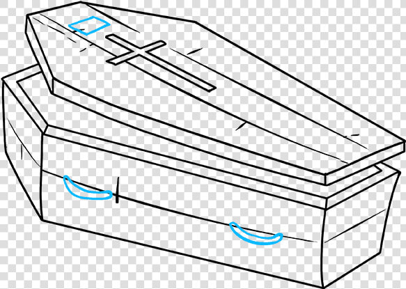 How To Draw Coffin   Coffin Drawing  HD Png DownloadTransparent PNG