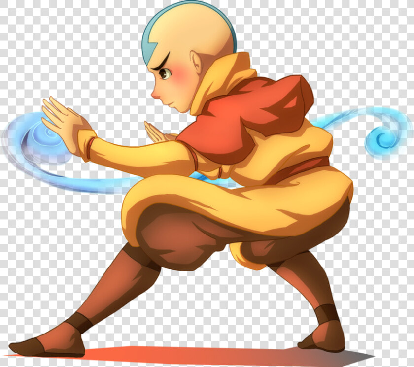 Aang Doing Action   Transparent Aang Png  Png DownloadTransparent PNG