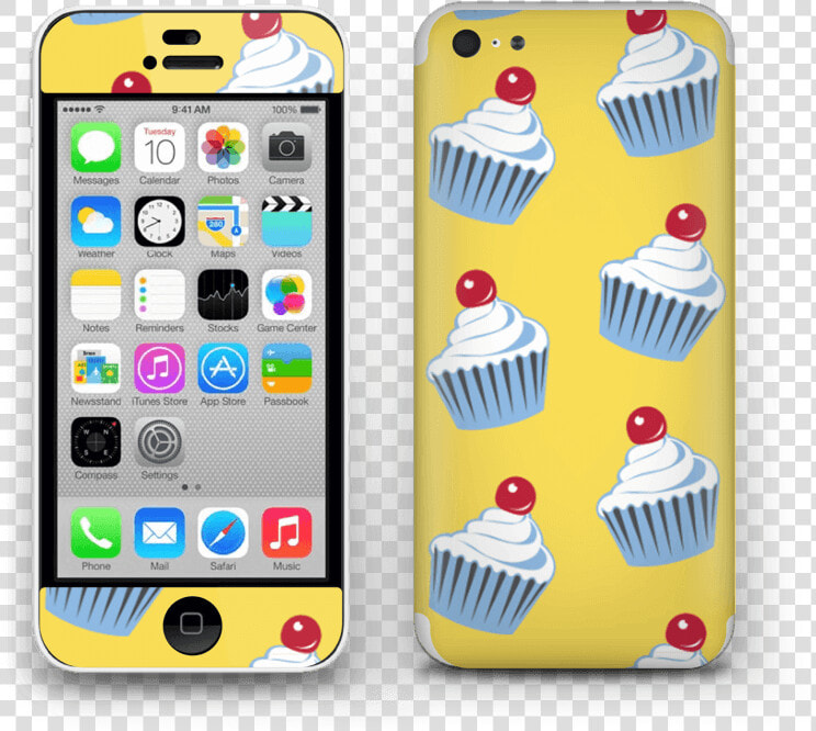 Cute Small Cupcakes Skin Iphone 5c   Iphone5c ブルー  HD Png DownloadTransparent PNG