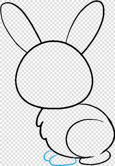 How To Draw Bunny   Draw A Rabbit Clipart  HD Png DownloadTransparent PNG