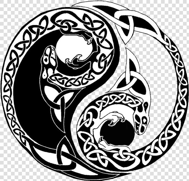 Yin yang Tattoos   Yin Yang Celtic Knot  HD Png DownloadTransparent PNG