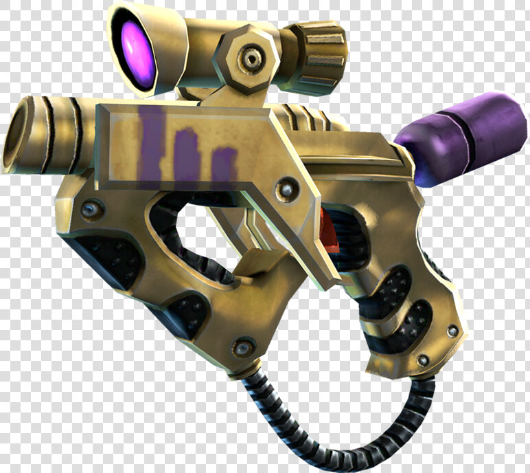 Sriv Smgs   Alien Smg   Xenoblaster   Gold plated   Alien Pistol Saints Row  HD Png DownloadTransparent PNG