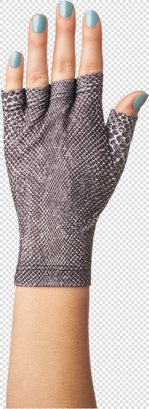 Faux Snake Fingerless Sun Glove   Polka Dot  HD Png DownloadTransparent PNG