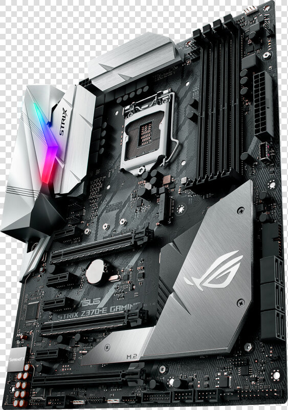 Rog Strix Z370 e Intel Z370 Ddr4 Atx Motherboard   Asus Rog Strix Z370 E Gaming  HD Png DownloadTransparent PNG