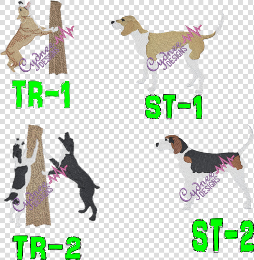 Treeing Walker Coonhound Embroidery Design  HD Png DownloadTransparent PNG